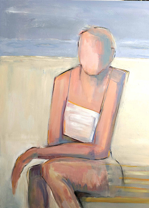 woman on beach